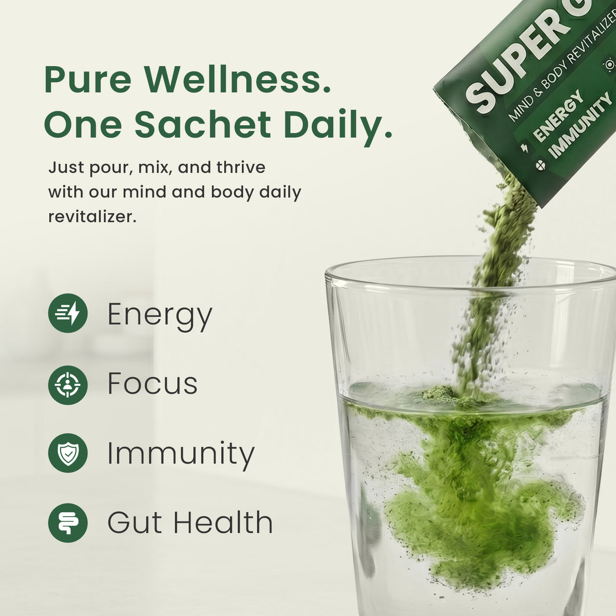 Super Greens Powder Complex - 30 Sachets