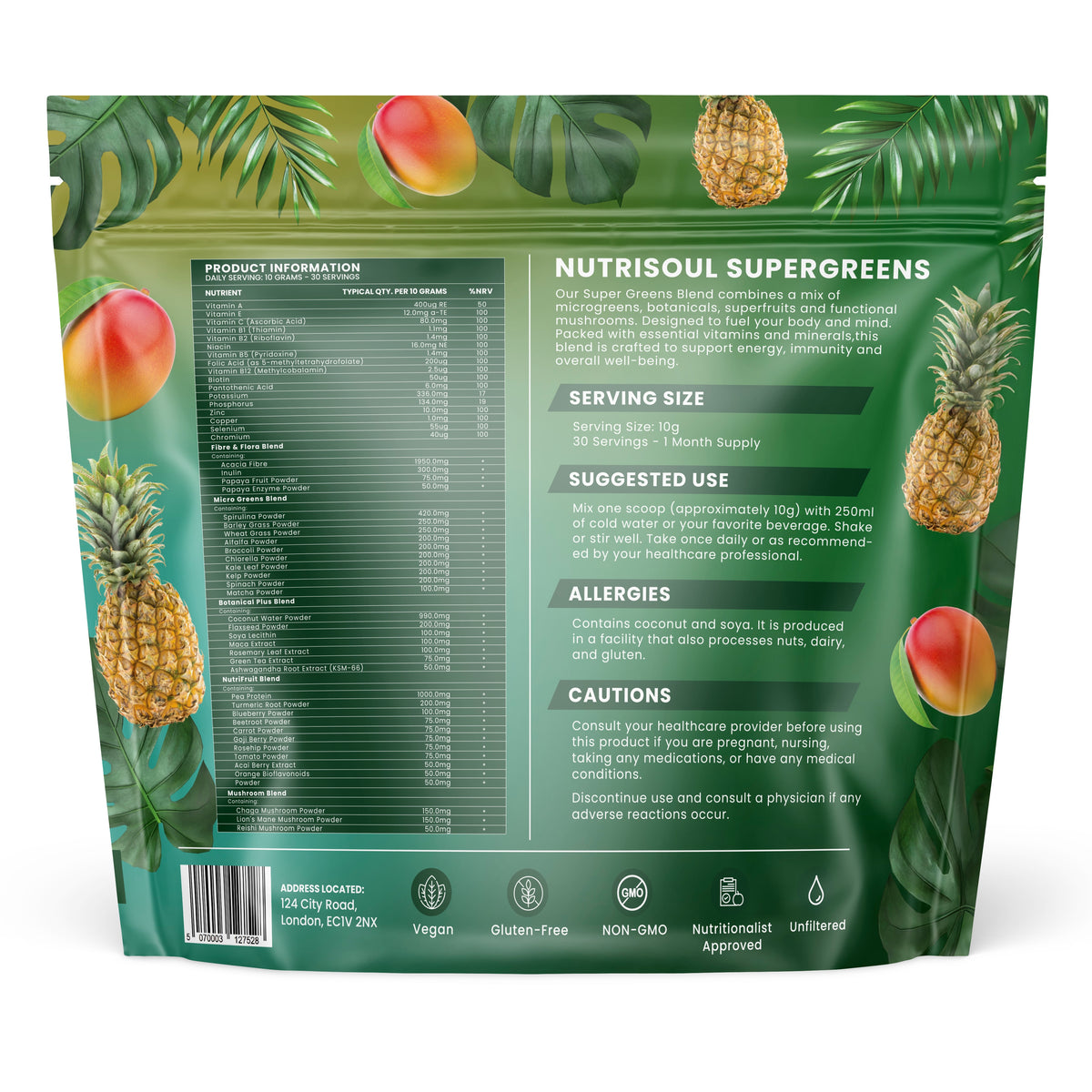 Super Greens Powder Complex - 30 Sachets
